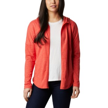 Columbia Cades Cove Full Zip, Sudaderas Con Capucha Rojos Para Mujer | 694702-TON